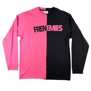 Teddy Fresh Frenemies Long Sleeve T-Shirt Men's M Pink Black Split Colorway H3H3